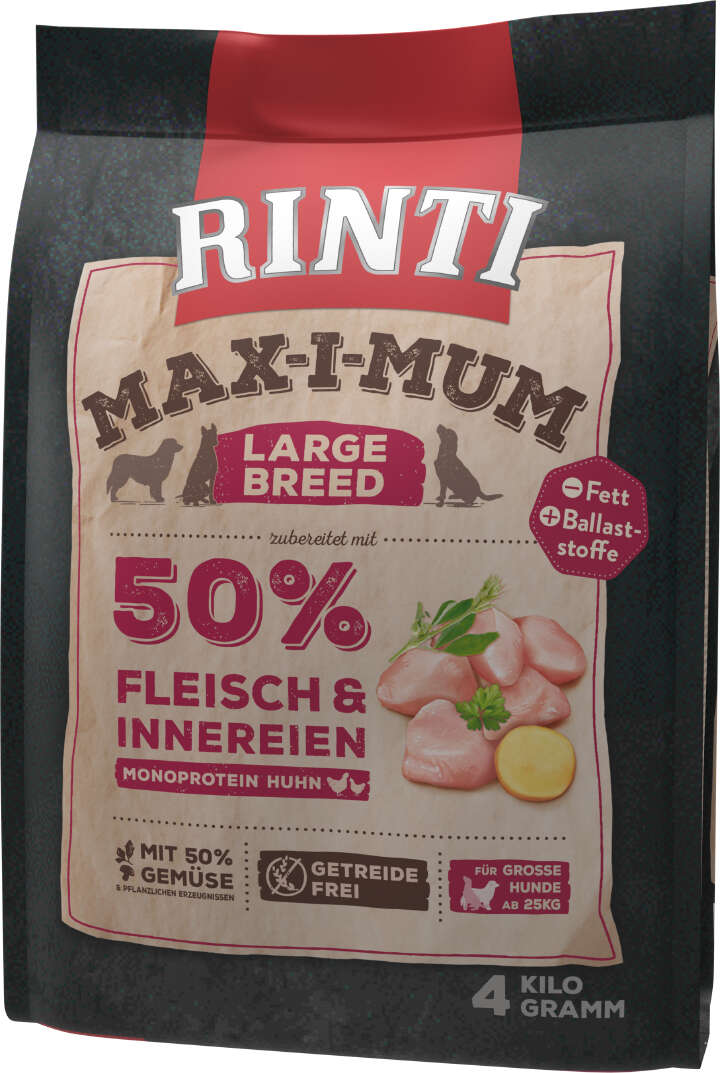 RINTI Hunde-Trockenfutter MAX-I-MUM Large Breed Huhn